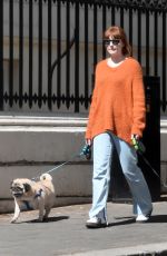 ICOLA ROBERTS Out with Her Dogs in London 04/22/2021