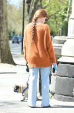 ICOLA ROBERTS Out with Her Dogs in London 04/22/2021