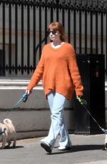 ICOLA ROBERTS Out with Her Dogs in London 04/22/2021