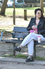 IMOGEN THOMAS Out at a Park in London 04/24/2021