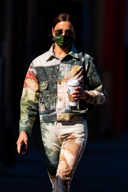 IRINA SHAYK Out and About in New York 04/23/2021