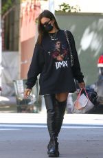 IRINA SHAYK Out and About in New York 04/26/2021