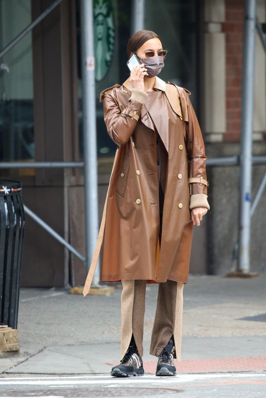 IRINA SHAYK Out in New York 04/22/2021