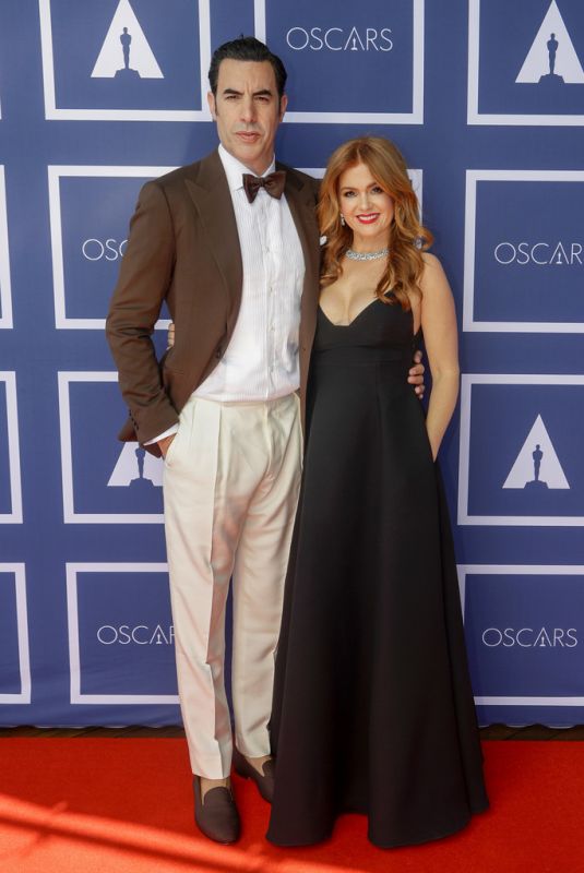 ISLA FISHER and Sacha Baron Cohen at 93rd Annual Academy Awards in Los Angeles 04/25/2021