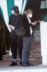 JAIME KING Leaves San Vicente Bungalows in West Hollywood 04/15/2021