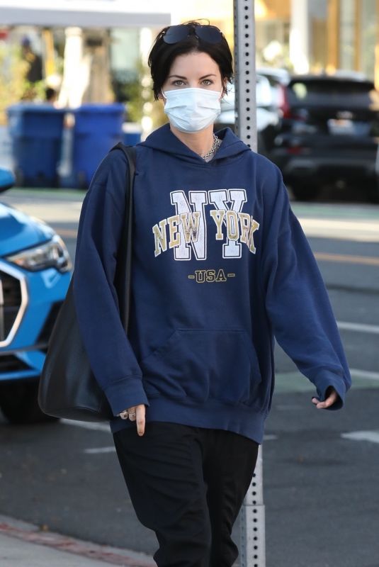 JAIMIE ALEXANDER Out in Santa Monica 04/02/2021