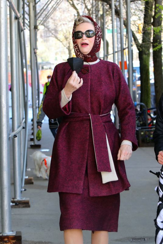 JANE LYNCH on the Set of The Marvelous Mrs Maisel in New York 04/16/2021