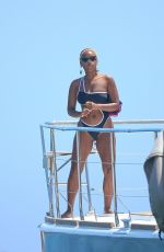 JANELLE MONAE in Swimsuit at a Boat in Cabo San Lucas 04/07/2021