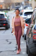 JASMINE TOOKES and SARA SAMPAIO Leaves Dogpound Gym in West Hollywood 04/12/2021