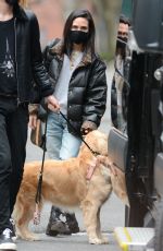 JENNIFER CONNELLY Out with Her Dog in New York 04/18/2021