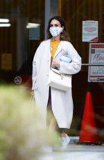 JESSICA ALBA Leaves and Office Building in Los Angeles 04/21/2021