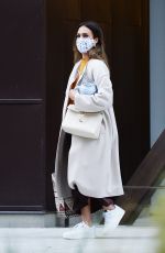 JESSICA ALBA Leaves and Office Building in Los Angeles 04/21/2021