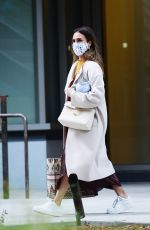 JESSICA ALBA Leaves and Office Building in Los Angeles 04/21/2021