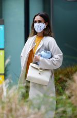 JESSICA ALBA Leaves and Office Building in Los Angeles 04/21/2021