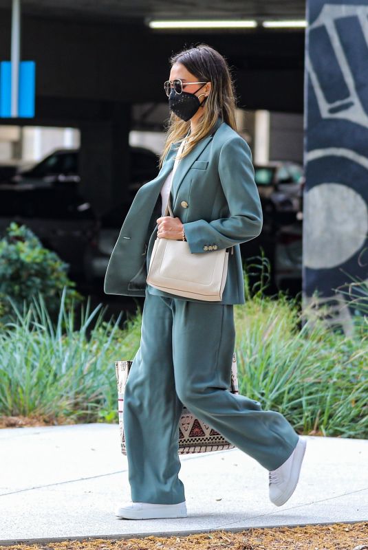 JESSICA ALBA Leaves The Honest Company in Playa Vista 04/06/2021