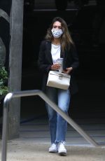 JESSICA ALBA Outside Her Office in Los Angeles 04/23/2021