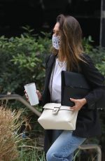 JESSICA ALBA Outside Her Office in Los Angeles 04/23/2021