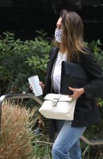 JESSICA ALBA Outside Her Office in Los Angeles 04/23/2021
