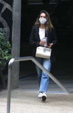 JESSICA ALBA Outside Her Office in Los Angeles 04/23/2021