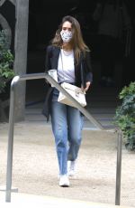 JESSICA ALBA Outside Her Office in Los Angeles 04/23/2021