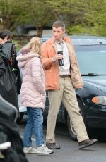 JESSICA CHASTAIN and Eddie Redmayne on the Set of The Good Nurse in Stamford 04/18/2021