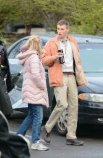 JESSICA CHASTAIN and Eddie Redmayne on the Set of The Good Nurse in Stamford 04/18/2021