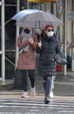 JESSICA CHASTAIN and  Gian Luca Passi de Preposulo Out in New York 04/11/2021