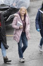 JESSICA CHASTAIN on the Set of The Good Nurse in New York 04/17/2021