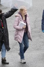 JESSICA CHASTAIN on the Set of The Good Nurse in New York 04/17/2021