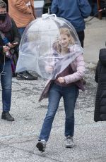 JESSICA CHASTAIN on the Set of The Good Nurse in New York 04/17/2021