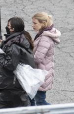 JESSICA CHASTAIN on the Set of The Good Nurse in New York 04/17/2021