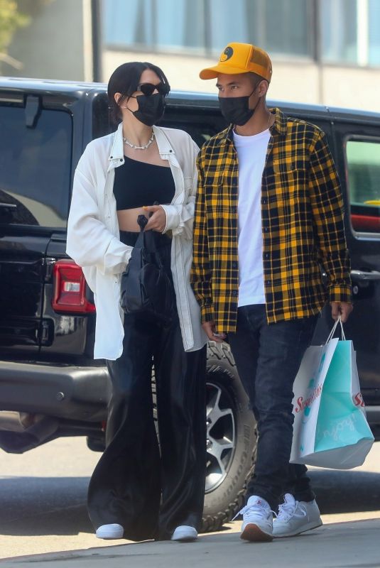 JESSIE J and Max Pham Nguyen at Crossroads Kitchen in West Hollywood 04/10/2021