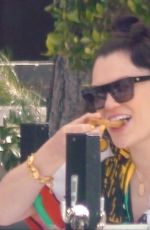 JESSIE J at Crossroads Kitchen in West Hollywood 04/14/2021