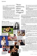 JODIE FOSTER in Io Donna Del Corriere Della Sera, April 2021