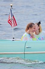JOJO SIWA and KYLIE PREW at a Car Boat Ride at Disney World in Florida 04/18/2021