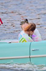 JOJO SIWA and KYLIE PREW at a Car Boat Ride at Disney World in Florida 04/18/2021