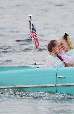 JOJO SIWA and KYLIE PREW at a Car Boat Ride at Disney World in Florida 04/18/2021