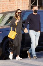 JORDANA BREWSTER and Mason Morfit at Brentwood Country Mart 04/05/2021