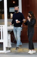 JORDANA BREWSTER and Mason Morfit at Brentwood Country Mart 04/05/2021