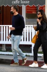 JORDANA BREWSTER and Mason Morfit at Brentwood Country Mart 04/05/2021