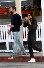 JORDANA BREWSTER and Mason Morfit at Brentwood Country Mart 04/05/2021