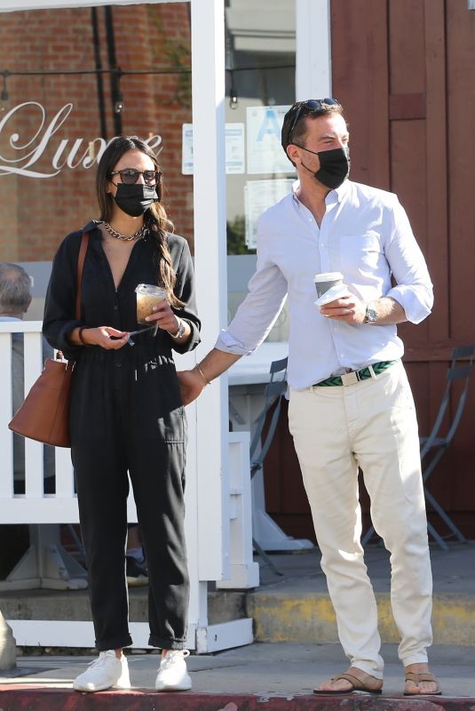 JORDANA BREWSTER and Mason Morfit Out for Coffee in Brentwood 04/28/2021