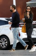 JORDANA BREWSTER and Mason Morfit Out for Morning Coffee in Brentwood 04/05/2021