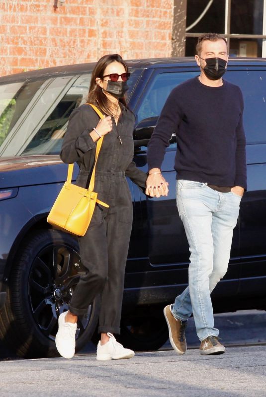 JORDANA BREWSTER and Mason Morfit Out for Morning Coffee in Brentwood 04/05/2021