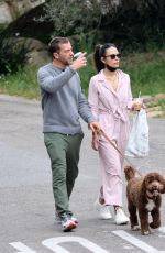 JORDANA BREWSTER and Mason Morfit Out with Their Dog in Brentwood 04/03/2021