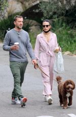 JORDANA BREWSTER and Mason Morfit Out with Their Dog in Brentwood 04/03/2021