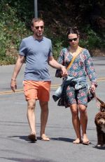 JORDANA BREWSTER and Mason Morfit Out with Their Dog in Brentwood 04/05/2021