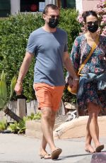 JORDANA BREWSTER and Mason Morfit Out with Their Dog in Brentwood 04/05/2021