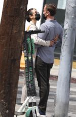 JORDANA BREWSTER and Mason Out Kissing in West Hollywood 04/06/2021