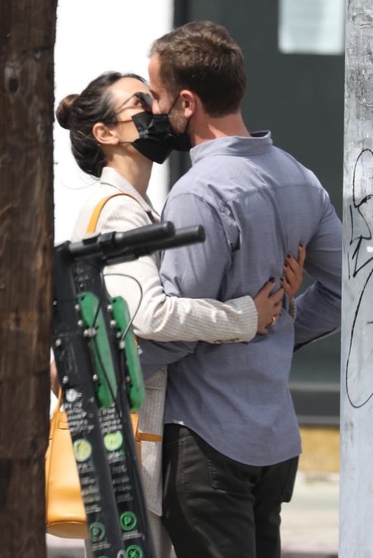 JORDANA BREWSTER and Mason Out Kissing in West Hollywood 04/06/2021
